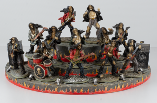 Set 12 Calaveras Rockeras Resina+Exposit