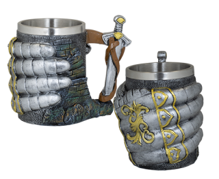 Taza Resina XL Armadura Cotas