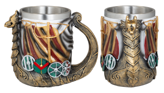 Taza Resina XL barco Vikingo