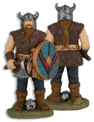 guerrero vikingo Tole10 hacha. H.16 cm