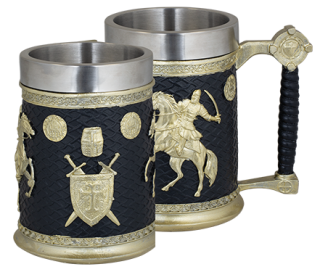 Taza resina ornamento XXL templarios