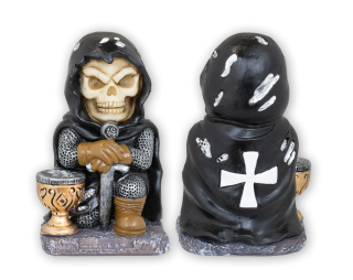 Templ. resina"DEATH MGT" negro con caliz