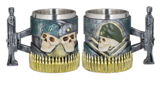 taza resina Tole10 Army Skull. T. 12 cm