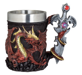 Taza resina ornamento XXL dragón Tole10