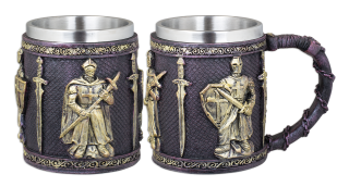 Taza resina ornamento Templario  Tole 10