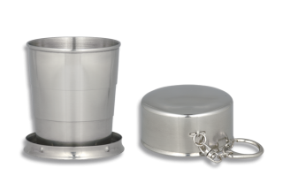 Vaso telescopico.Inox. 7 cm