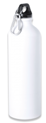 Bidon blanco 800 ml con mosqueton