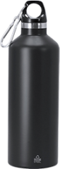 Bidón TERMICO ACERO. Negro. 500 ml