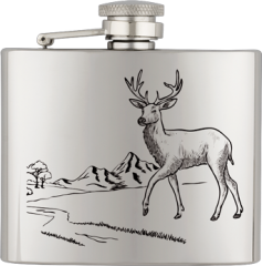 Petaca inox. Capacidad: 4 OZ ALBAINOX