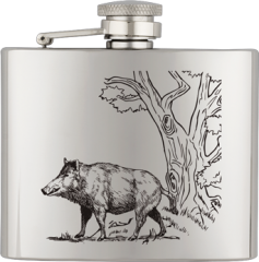 Petaca inox. Capacidad: 4 OZ ALBAINOX