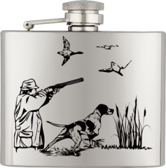 Petaca inox. Capacidad: 4 OZ ALBAINOX