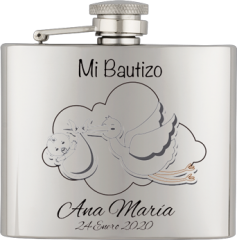 Petaca inox. Capacidad: 4 OZ ALBAINOX