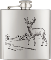 Petaca inox. Capacidad: 6 OZ ALBAINOX