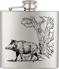 Petaca inox. Capacidad: 6 OZ ALBAINOX