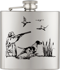 Petaca inox. Capacidad: 6 OZ ALBAINOX