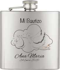Petaca inox. Capacidad: 6 OZ ALBAINOX