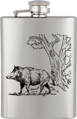Petaca inox. Capacidad: 8 OZ ALBAINOX