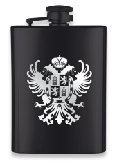 Petaca Inox Negra 8 OZ ALBAINOX
