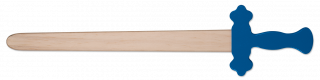Espada Madera, mango azul