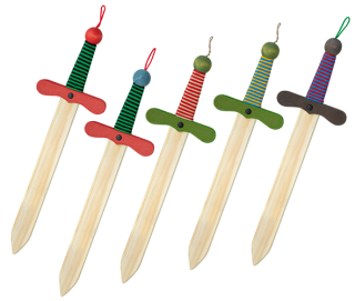 Espada madera ( colores surtidos)