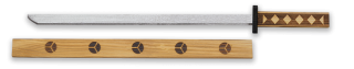 katana madera grabada 62.5 cm