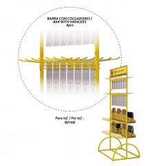 accesorio expositor 90148. ( 4 ganchos)