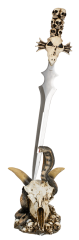 Cuchillo decoración c/peana serpiente-ca