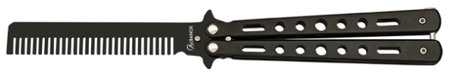 Abanico peine ALBAINOX negro: 10 cms