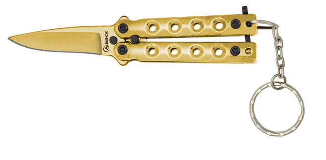 Navaja  Abanico llavero. Gold Colo. 4 cm