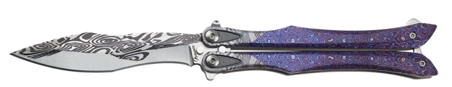 Navaja Abanico Albainox 3D morado