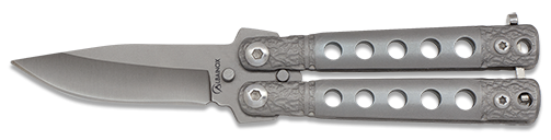 Navaja Abanico mini Albainox gris