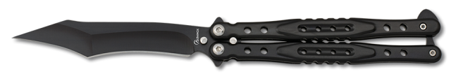 abanico negro h: 10.7cm