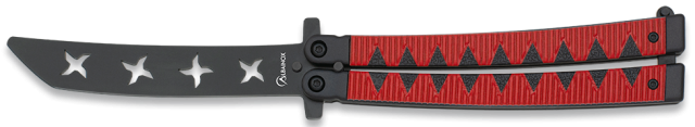 Abanico Albainox. NINJA rojo. training.