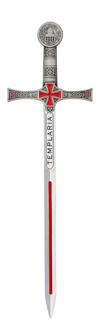 Espada zinc Templaria. 17.4 cm.TOLE10