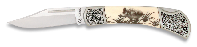 Navaja ALBAINOX JABALI. Hoja: 6.5 cm