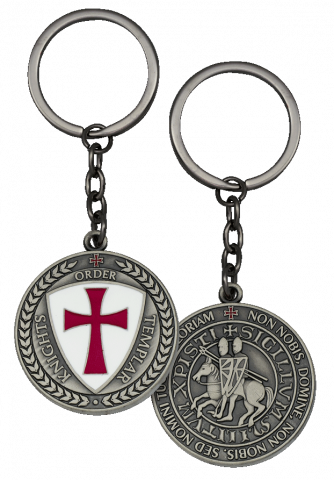 llavero templario plata vieja