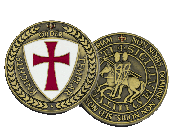 moneda templaria oro viejo