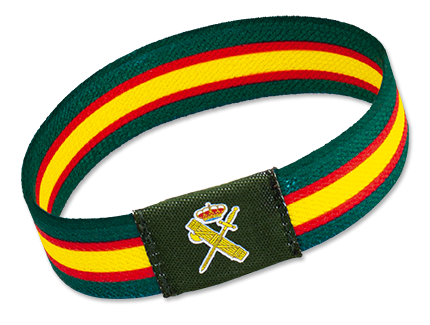 Pulsera poliéster -GUARDIA CIVIL- (6 pzs