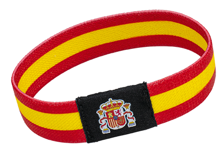 Pulsera poliéster - ESPAÑA- (6 pzs)