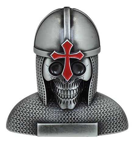 Soporte espadas casco calavera 7.2 cm