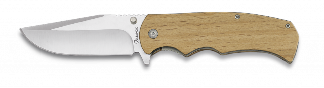 navaja albainox. madera natural.h: 8,8cm