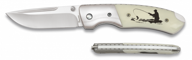 navaja albainox deluxe pesca. hoja 8 cm