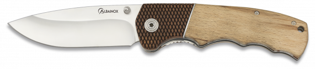 navaja albainox cacha madera. hoja 9 cm