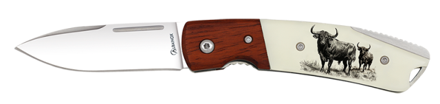 Navaja Albainox madera / ABS. toro. Hoja