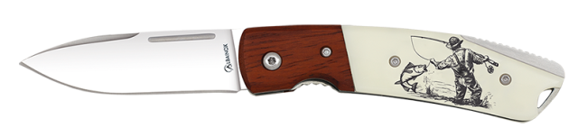 Navaja Albainox madera / ABS. Pesca. Hoj