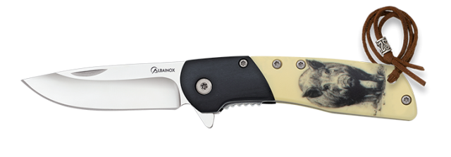 navaja Albainox madera negra / abs jabal