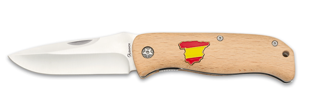 navaja Albainox cacha madera ESPAÑA. hoj
