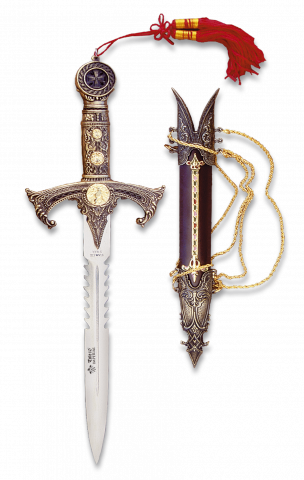 Cuchillo TOLE10 TEMPLARIOS.C/Funda.24.5