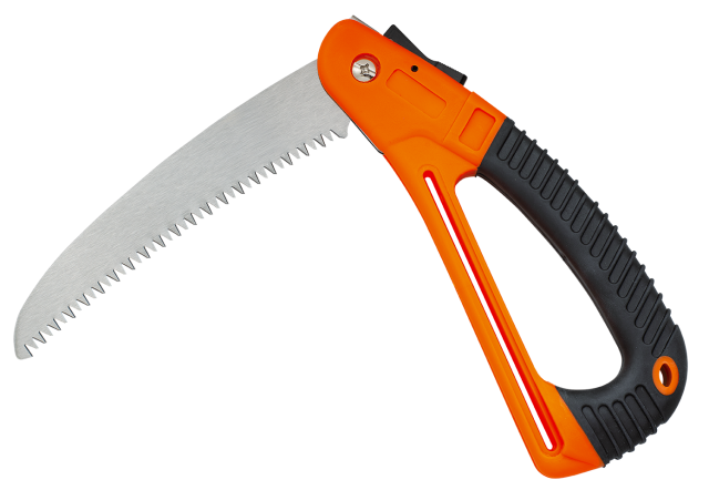 Sierra plegable negro-naranja. hoja:17.2