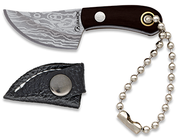 cuchillo mini llavero / laser damasco.